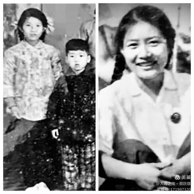 童年的李小玲与弟弟李青.jpg