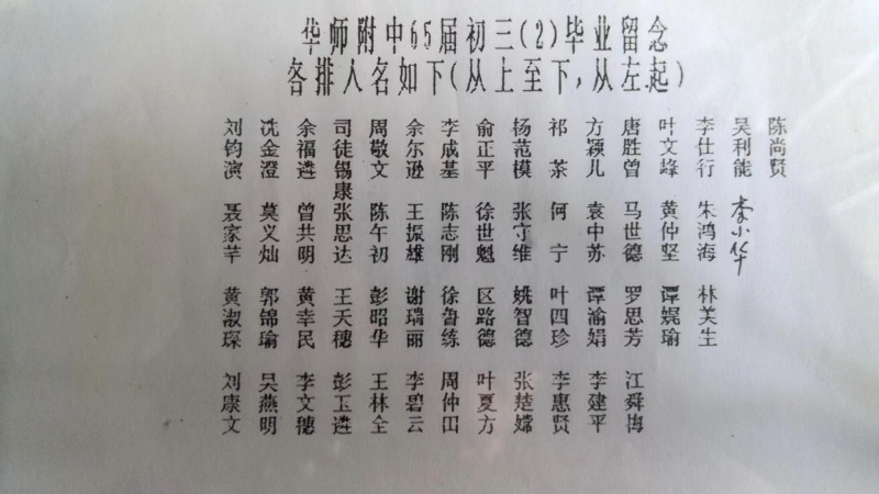 文件:华附65届初三2班的毕业照的名单-1.jpg